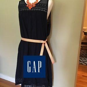 Gap Navy Blue Lace Detail Dress size XXL